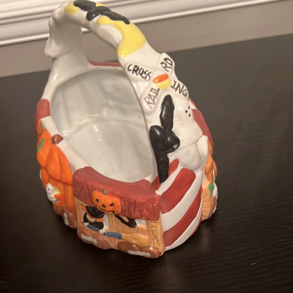 Vintage Ceramic Halloween Table decor Candy holder - Picture 3 of 7